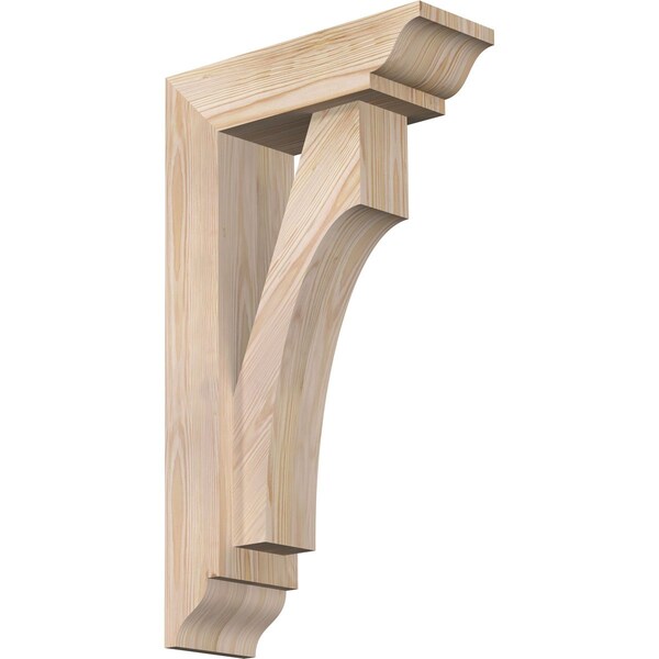 Ekena Millwork Westlake Traditional Smooth Bracket w/ Offset Brace, Douglas Fir, 5 1/2"W x 16"D x 28"H BKT0604X16X28WTL01SDF - main